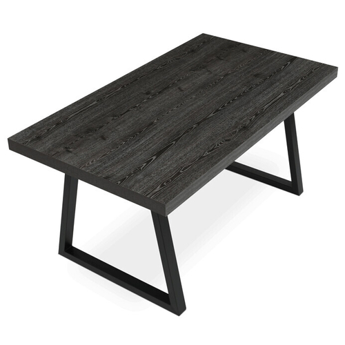 Jídelní stůl rozkládací 160-240x90 cm, lamino, šedý dub, HT-R5624 GREY