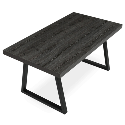 Jídelní stůl rozkládací 160-240x90 cm, lamino, šedý dub, HT-R5624 GREY