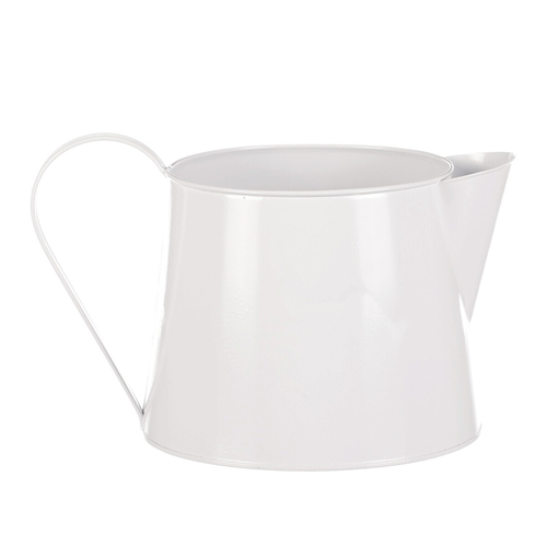 Kovový obal na květiny - tvar konve. Květinový design.