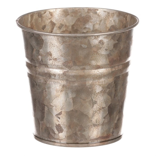 Obal kovový - kulatý, zinkový, barva měděná