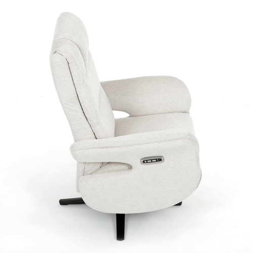 Polohovací křeslo, elektrické zabudované ovládání, funkce zero gravity, béžová, látka, TV-C5590 CRM2