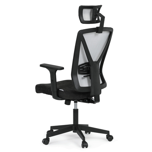 Kancelářská židle, houpací mechanismus, černá látka, KA-W3137 BK