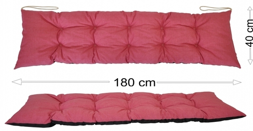 Podsedák 180x40 malinový melír