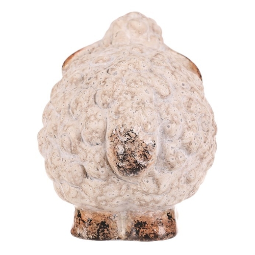 Ovečka - keramická figurka, vel. M, barva krémová