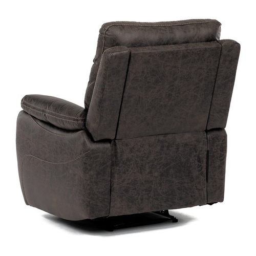 Polohovací křeslo, hnědá, látka vintage, TV-4092 COF3
