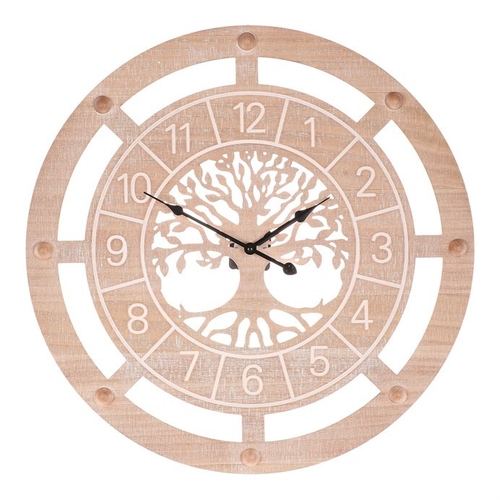 Hodiny nástěnné - pr. 60 cm, MDF, strom života ve středu