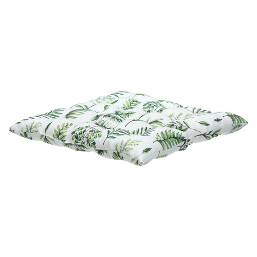 Sedák - mix zelených listů, 100 % polyester, 45 x 45 cm