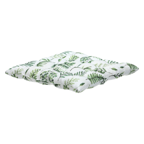 Sedák - mix zelených listů, 100 % polyester, 45 x 45 cm