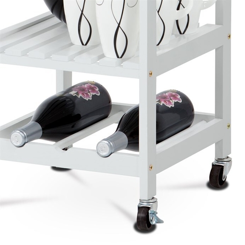 Regál, mdf, bílá, DR-044