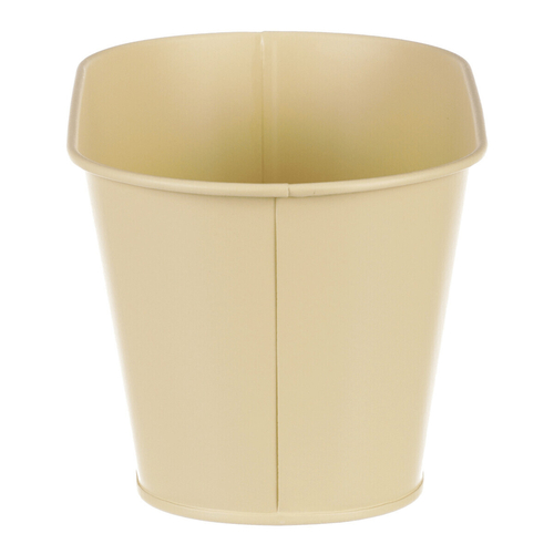 Truhlík kovový - motiv kvetoucího máku, žlutý