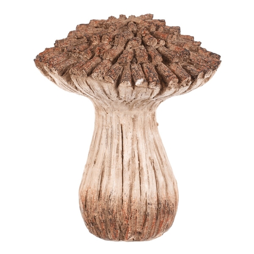 Houba z polyresinu - zahradní dekorace, vel. M, béžovo-hnědá