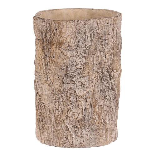 Obal betonový - imitace dřevěné kůry, vel. L, hnědý