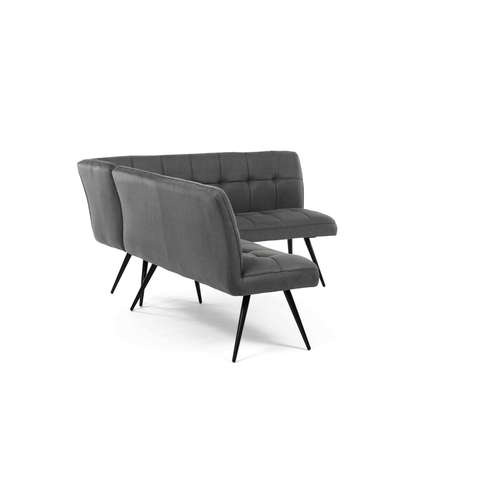 Jídelní lavice, šedá, látka vintage, DCL-D1950 GREY3