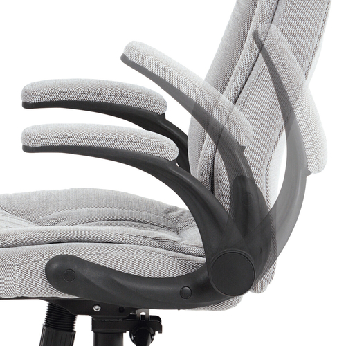 Kancelářské křeslo, houpací mechanismus, šedá látka, KA-G303 SIL2