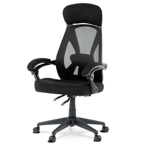 Kancelářská židle, houpací mechanismus, černá síťovina, KA-Y309 BK