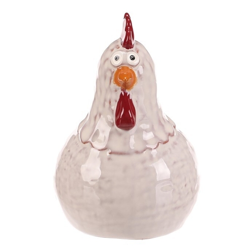 Slepička - keramická figurka, vel. L, barva bílá