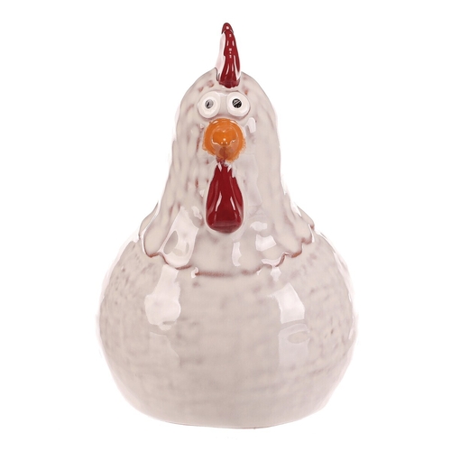 Slepička - keramická figurka, vel. L, barva bílá