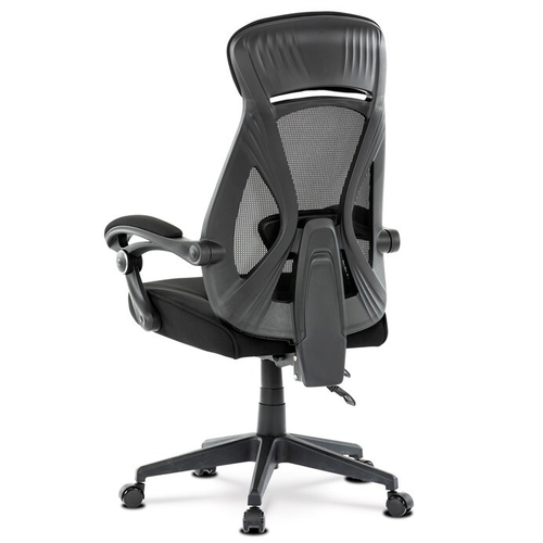 Kancelářská židle, houpací mechanismus, černá síťovina, KA-Y309 BK