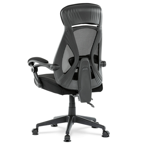 Kancelářská židle, houpací mechanismus, černá síťovina, KA-Y309 BK
