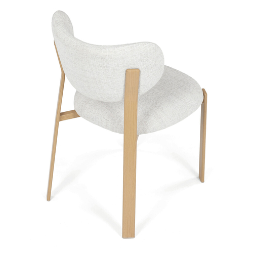 Jídelní židle, hnědá, látka, HC-L3125 OAK