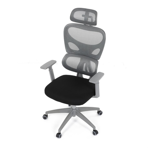 Kancelářská židle, houpací mechanismus, šedá, KA-K2081 GREY