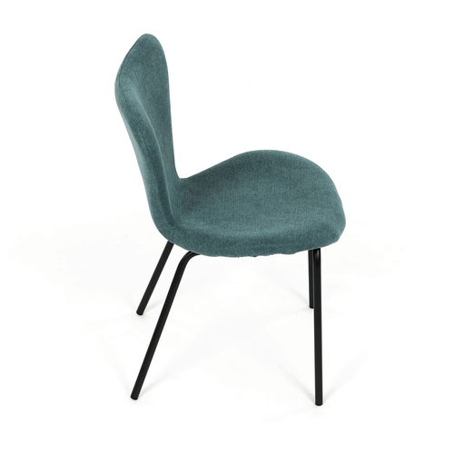 Jídelní židle, modrá, látka, CT-S8010 BLUE2