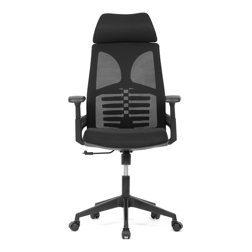 Kancelářská židle, houpací mechanismus, černá síťovina, KA-S247 BK
