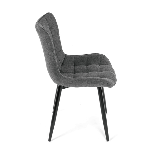 Jídelní židle, šedá, látka, HC-462 GREY2