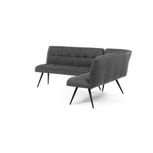 Jídelní lavice, šedá, látka vintage, DCL-D1950 GREY3