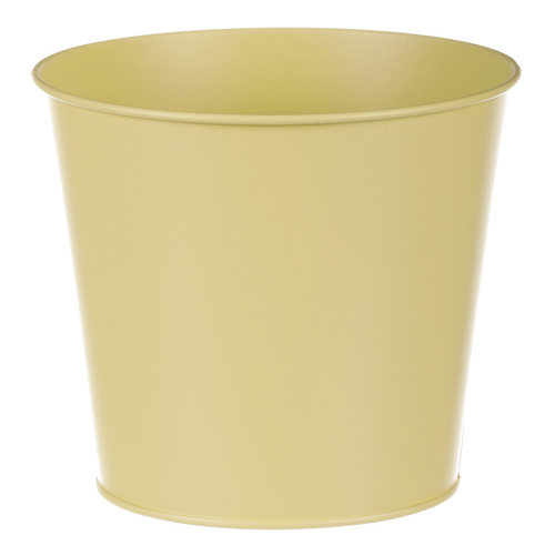 Obal kovový - motiv ptáčka, barva žlutá