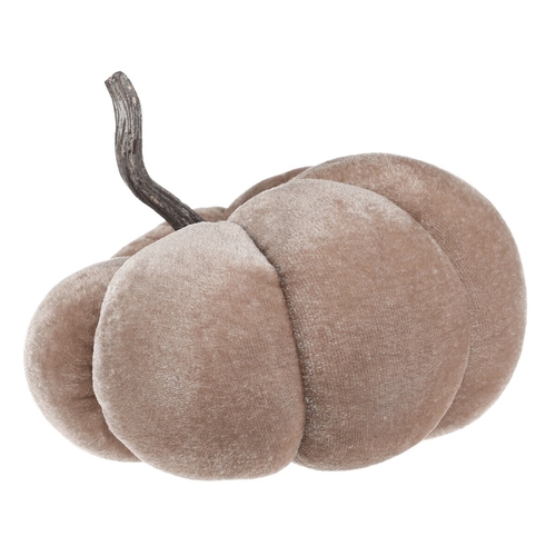 Dýně látková - pr. 18 cm, měkká s plyšem, barva béžová