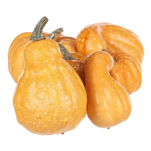 Dýně plastová - žlutá, různé tvary, cena za balení (6 ks)