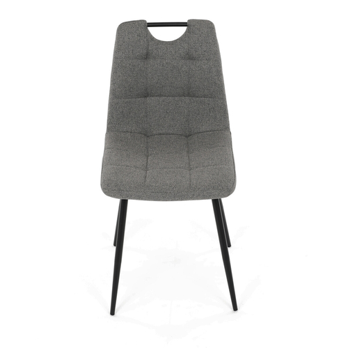 Jídelní židle, šedá, látka, DCL-V2017 GREY2