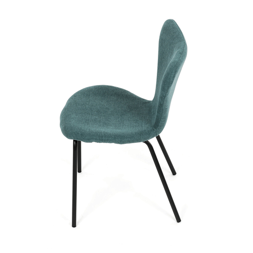 Jídelní židle, modrá, látka, CT-S8010 BLUE2