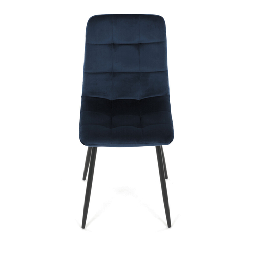 Jídelní židle, modrá, sametová látka, CT-281 BLUE4