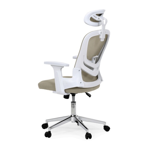 Kancelářská židle, houpací mechanismus, béžová síťovina, KA-K2031 BGE