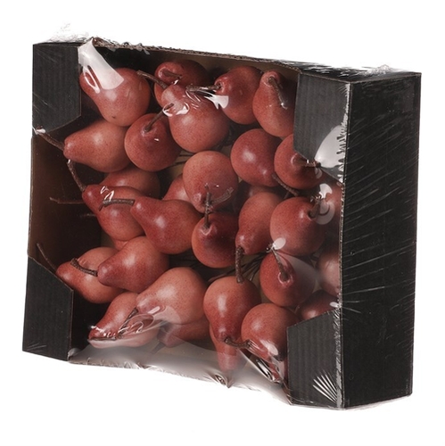 Hrušky na drátku - umělé, růžové, cena za balení (36 ks)