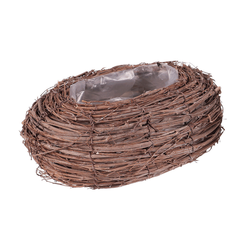 Obal proutěný - oválný, přírodní, cena za sadu 2 ks