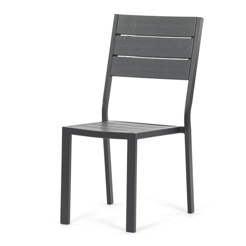 Zahradní sestava 156x78x74cm, polywood, šedá, AZS-B1656 GREY