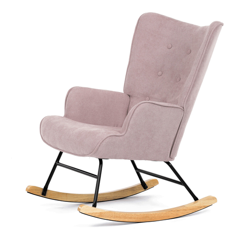Houpací křeslo, růžová, látka, AK-371 PINK2