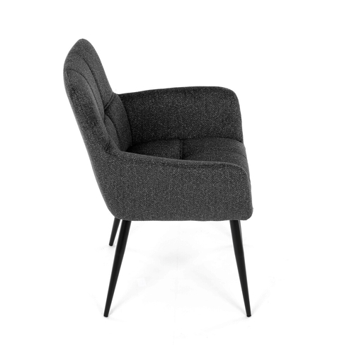 Jídelní židle, šedá, látka, DCH-P3146 GREY2