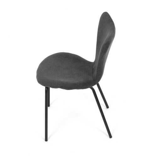 Jídelní židle, šedá, látka, CT-S8010 GREY2