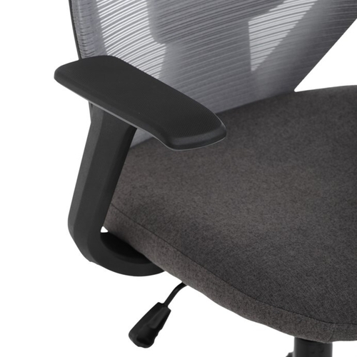Kancelářská židle, houpací mechanismus, šedá síťovina, KA-V3149 GREY