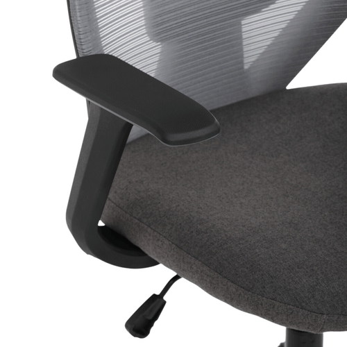 Kancelářská židle, houpací mechanismus, šedá síťovina, KA-V3149 GREY