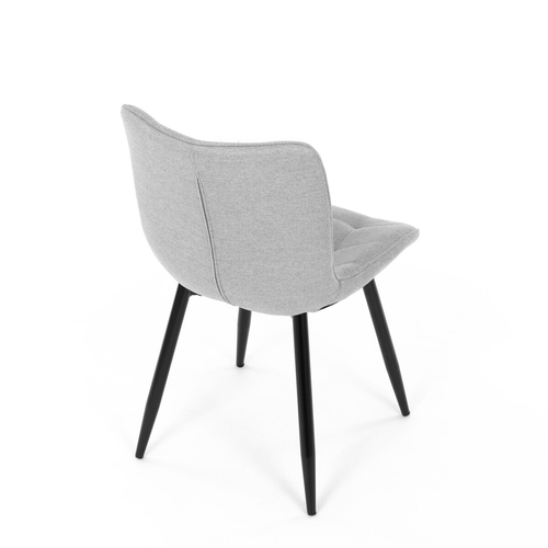 Jídelní židle, šedá, látka, HC-462 SIL2