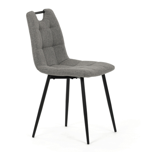 Jídelní židle, šedá, látka, DCL-V2017 GREY2