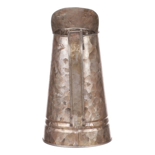 Váza kovová - tvar konve, zinková, barva měděná