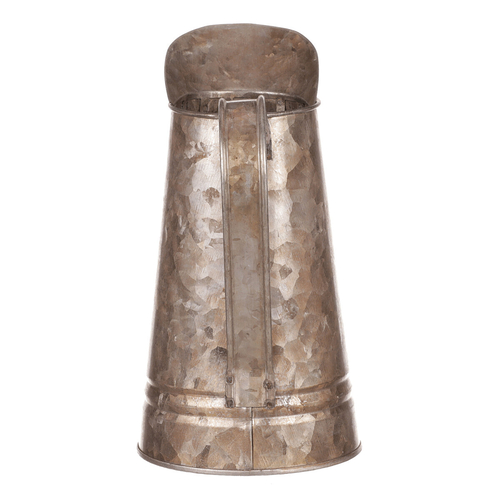 Váza kovová - tvar konve, zinková, barva měděná