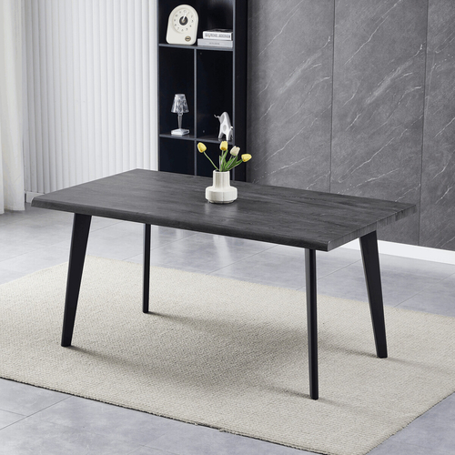 Jídelní stůl 160x90cm, mdf, šedý dub, HT-F4416 GREY
