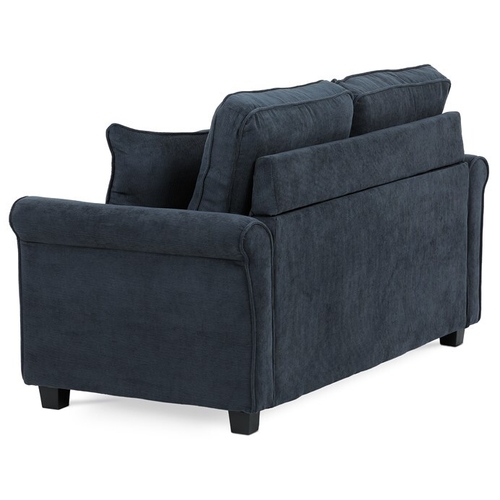 Dvoumístná pohovka, modrá, manšestrová látka, ASB-4170 BLUE2